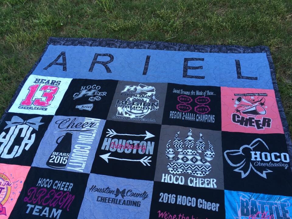 Cheerleader T-Shirt Quilt