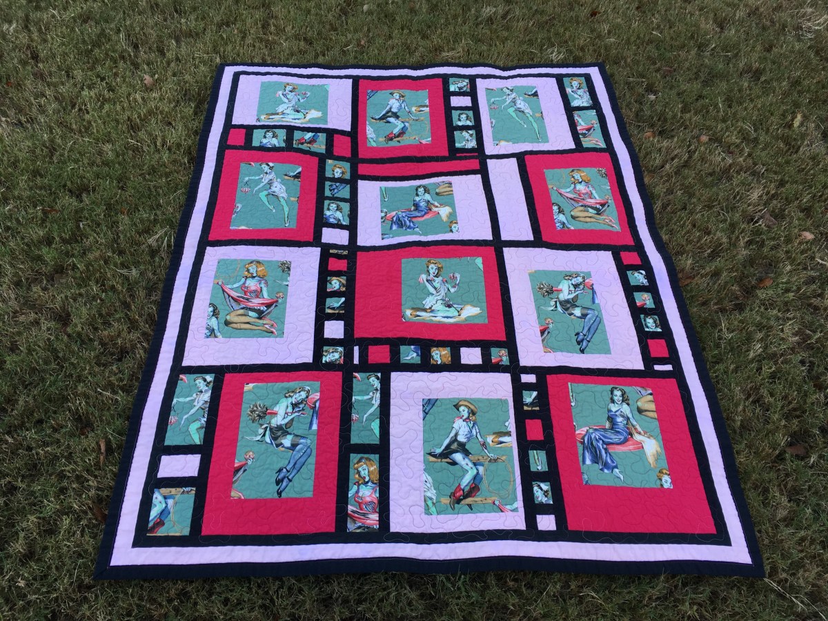 Zombie Pinup Girl Lap&nbsp;Quilt